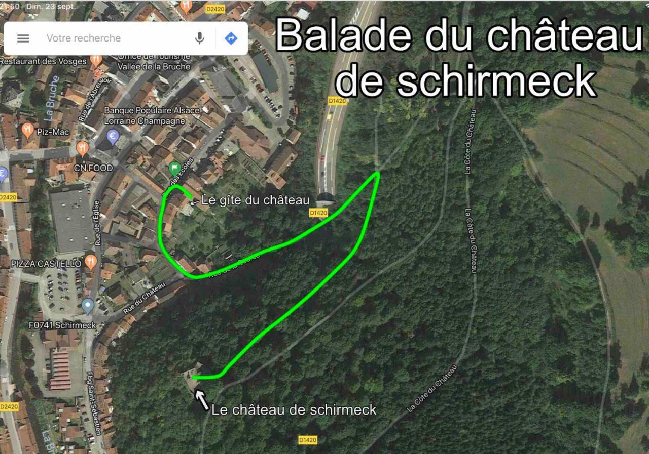 Le Gite Du Chateau Dans Le Centre De Schirmeck Eksteriør billede